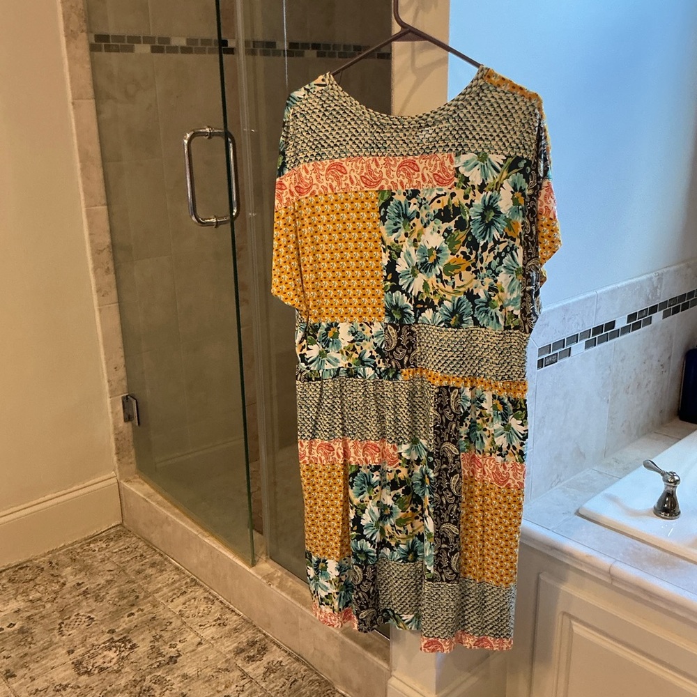 Johnny Was Multicolor Patchwork Dress - image 2